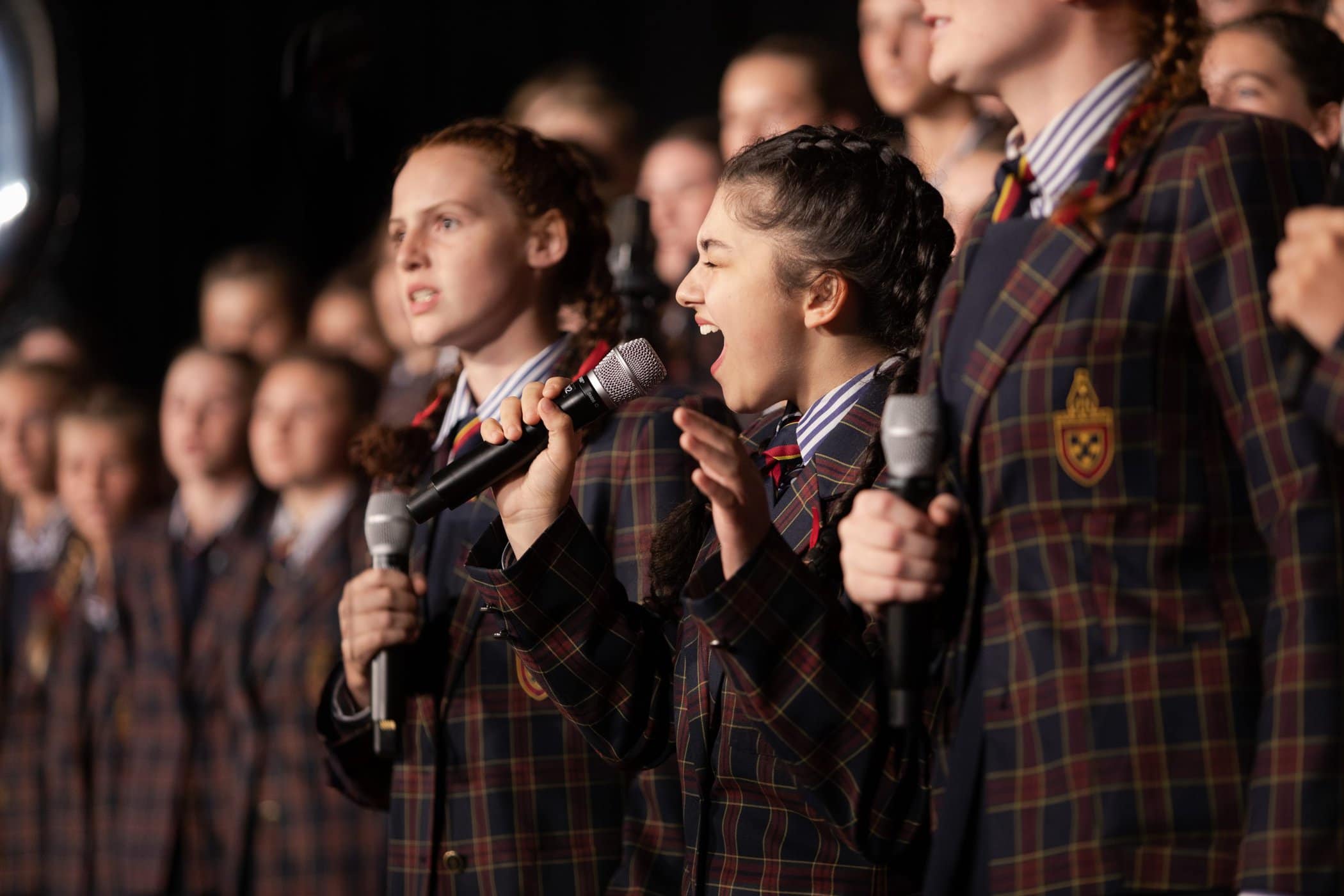 Students singing as part of Music in Senior school at St Catherine's